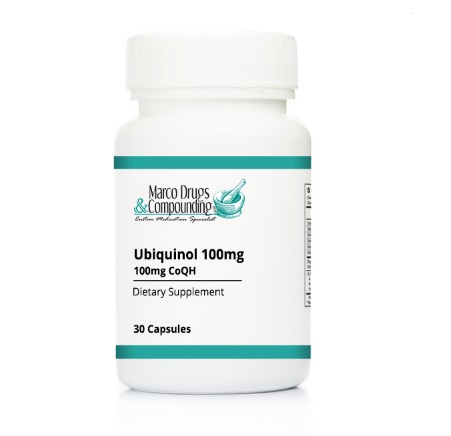 Pill bottle for ubiquinol 100mg